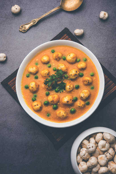 istock Lotus Seeds Peas Curry or Phool Makhana Masala Sabzi 1251471520