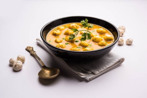 istock Lotus Seeds Peas Curry or Phool Makhana Masala Sabzi 1251472056