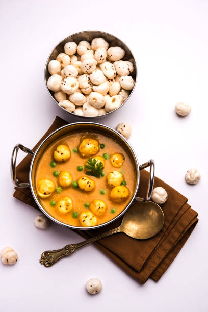 istock Lotus Seeds Peas Curry or Phool Makhana Masala Sabzi 1251472692