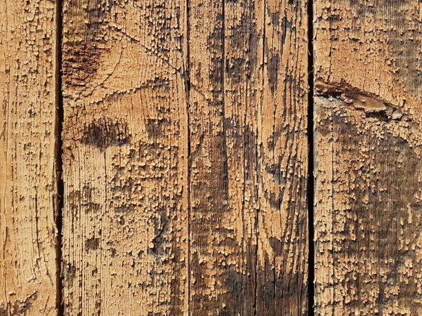 istock Wooden background from boards with old brown paint. 1251479558
