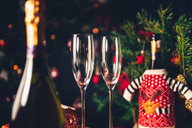 istock Xmas or New Year Party with champagne 1251482183