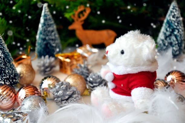 istock Christmas presents from white bears 1251482283