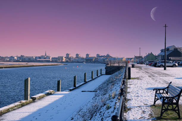 istock Early Morning Irvine harbour Street 1251484959