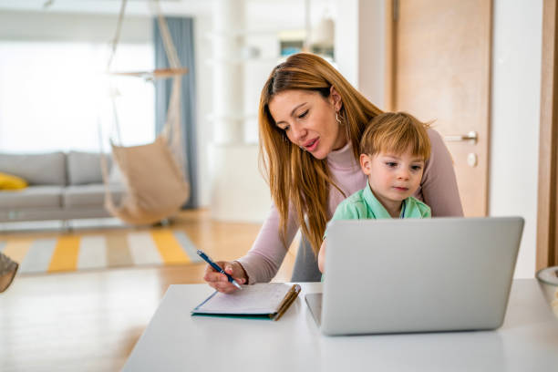 istock Busy working mother doesn't have time for her kid 1251488565