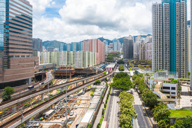 香港九龍湾区 - kowloon bay ストックフォトと画像