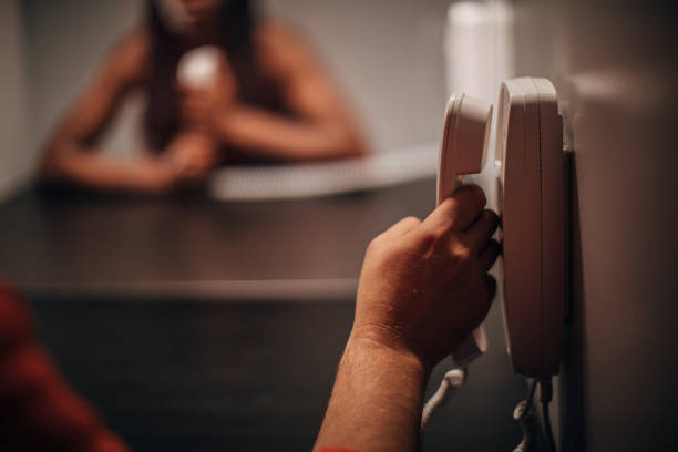 Young wife visit her man in prison