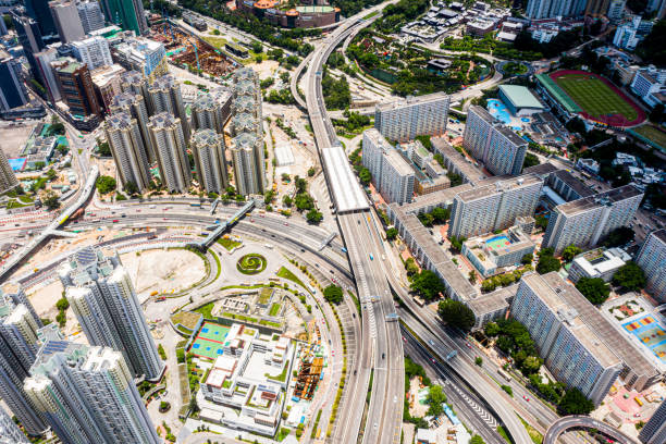 istock Crowded apartment block in Kowloon, Hong Kong 1251492827