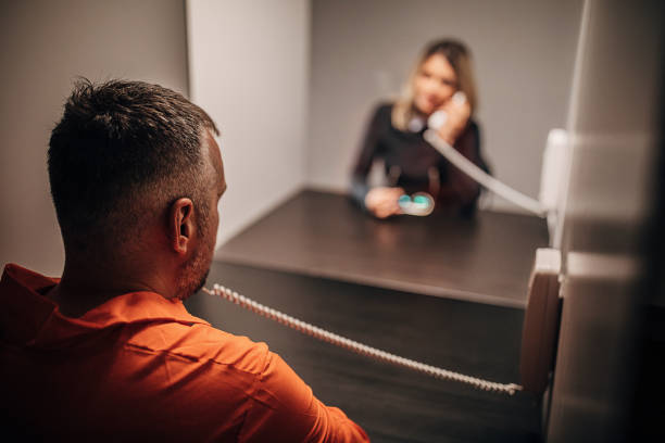 istock Wife visit her husband in prison 1251493976