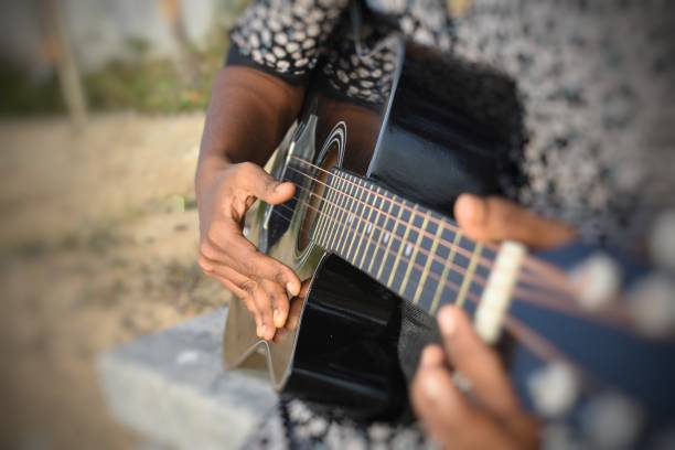 istock Acoustic guitar close-up pictures 1251501595