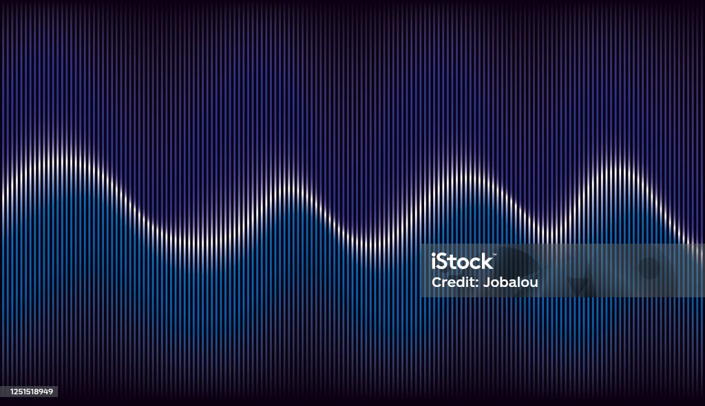 Abstract Colourful Rhythmic Sound Wave Vector Illustration of a Beautiful Abstract Colourful Rhythmic Sound Wave Music stock vector