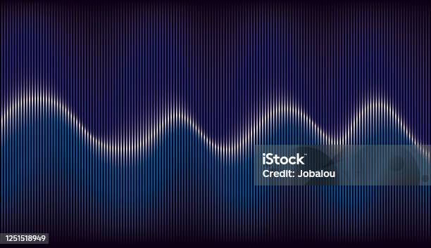 Abstract Colourful Rhythmic Sound Wave Stock Illustration - Download Image Now - Music, Wave Pattern, Sound Wave