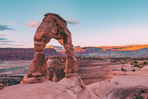 istock Sunrise at the Delicate Arch in Arches National Park 1251520249
