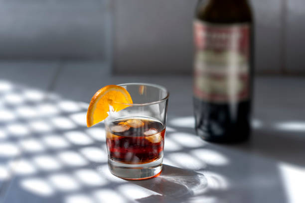 A glass of vermouth