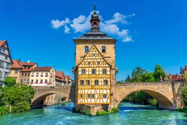 istock panoramic view of old town hall over the river Regnitz in Bamberg, Germany 1251522493
