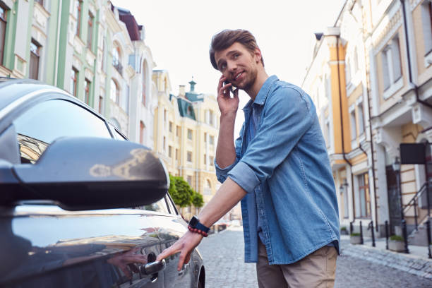 istock Attractive young male getting ready for driving 1251523339