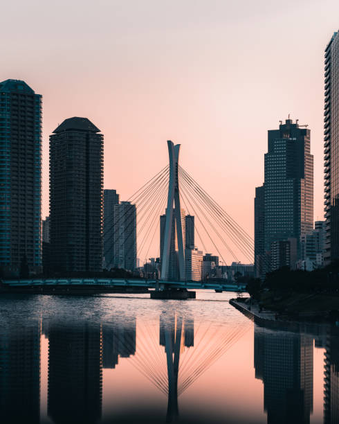 istock Sunset view with the reflection of buildings 1251526365