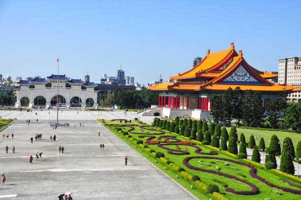 istock Traditional Taiwanese structures in good weather 1251528168