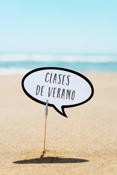 istock text summer courses in spanish, on the beach 1251528361