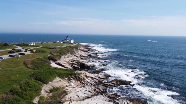 istock Beaver Tail point Lighthouse in Rhode Island 1251535072