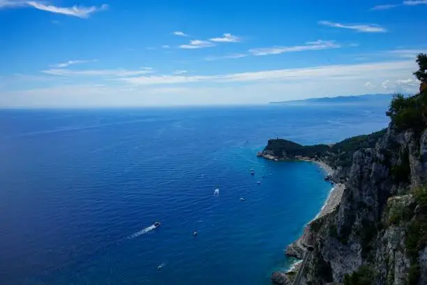 The bay of the Saracens and Punta Crena, Liguria - Italy