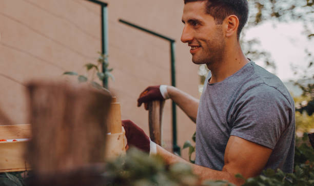 istock Man in his garden 1251535343