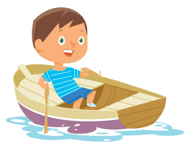 220+ Boy Rowing In A Boat Stock Illustrations, Royalty-Free Vector ...