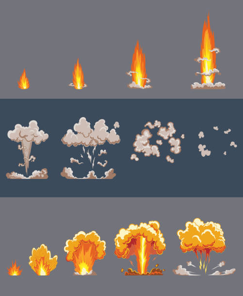 Exploding Ground Cartoon Land Mine Explosion Illustrations, Royalty-Free Vector Graphics & Clip ...