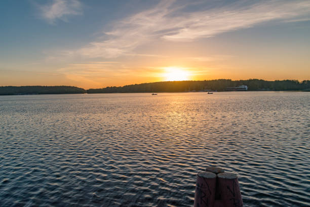 istock Beautiful sunset view on Ukiel lake. 1251546216