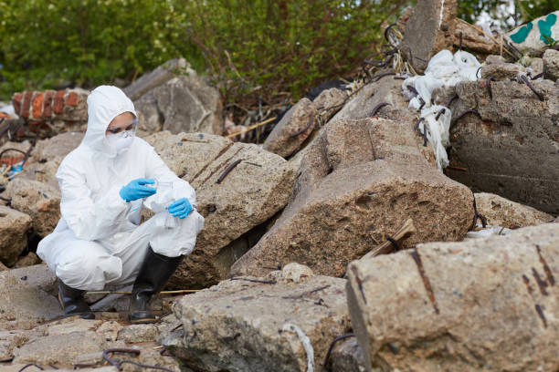 istock Woman taking samples of the ground 1251546776