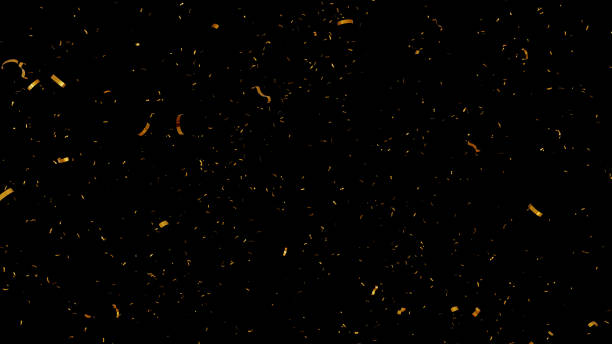 istock shiny gold glitter confetti golden on black background, 3d rendering 1251559605
