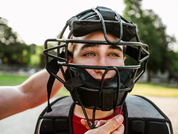 istock Young catcher and the coach 1251563233