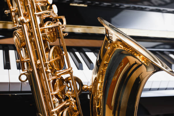istock saxophone and piano. jazz music. 1251565443