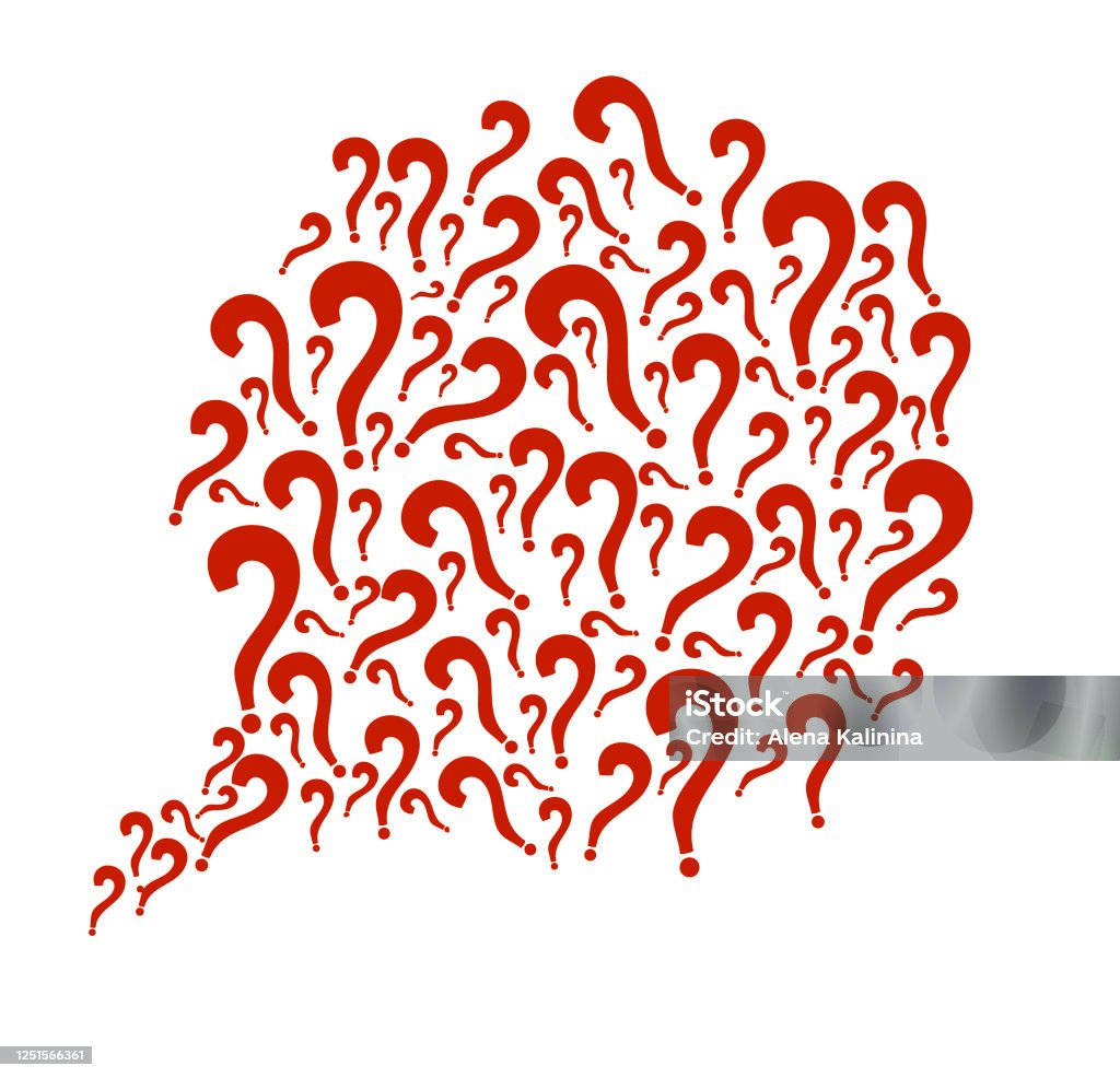 Dialog Box Of Question Marks Question Mark Symbol Stock Illustration ...