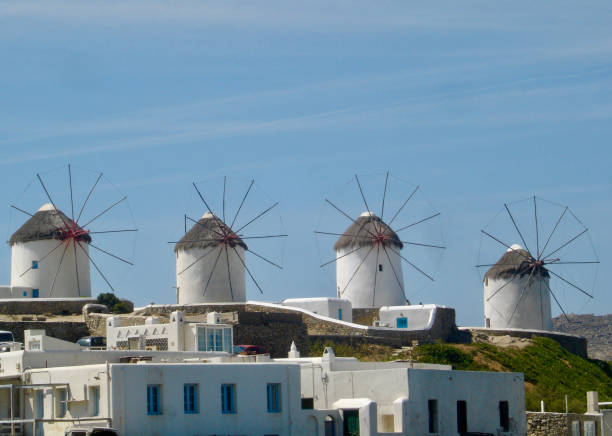 Windmills stock photo