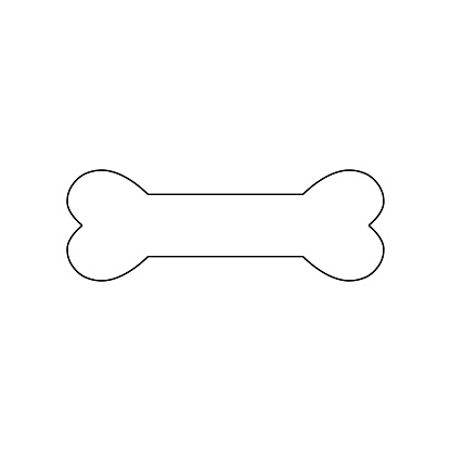 Basic Bone Shape Line One Line Bone Drawing Stock Illustration - Download Image Now - Anatomy ...
