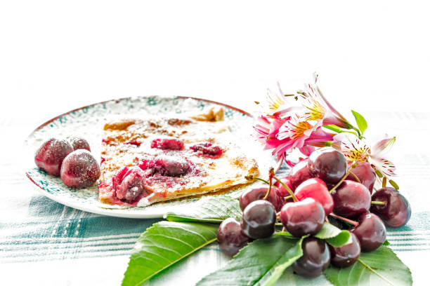 istock Sweet Cherry Pie with Fresh Organic Cherries 1251580893