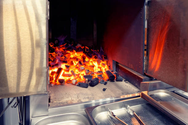 istock Chamber with burning charcoal, toned 1251586935