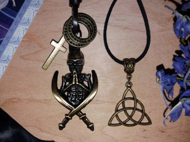 istock Magic protective pendants for witches and magicians 1251587969