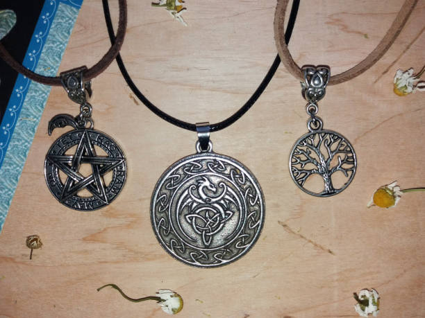 istock Magic protective pendants for witches and magicians 1251588053