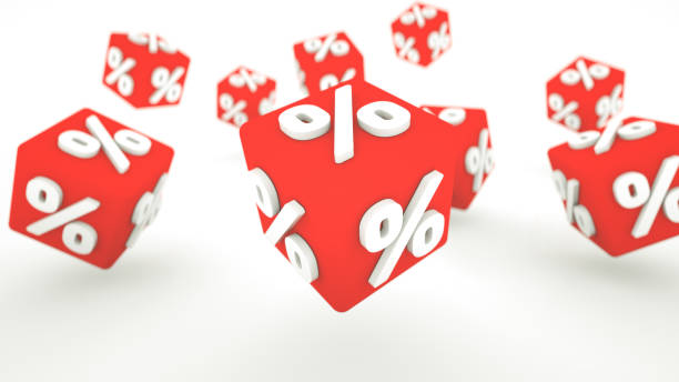 istock 3d discount cubes with percent - sale concept. 3d rendering 1251588463