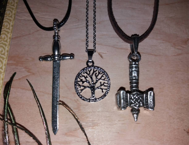 istock Magic protective pendants for witches and magicians 1251589017
