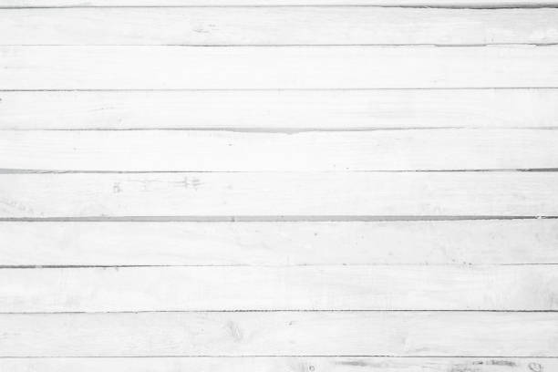 istock Wood plank white timber texture background. Old wooden wall all 1251599407