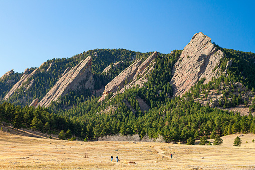 The Flatirons in Boulder Colorado.