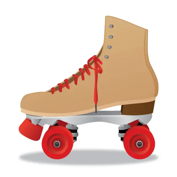 Vector illustration of Roller Skate Illustration