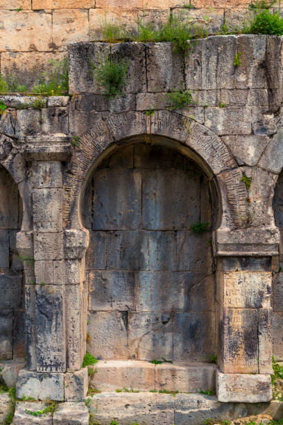 アルメニアのタテフ修道院の壁の建築の詳細 - armenian culture armenia saint monastery ストックフォトと画像