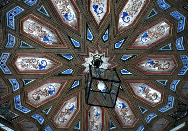 Spain- Architecture Details- Ceiling City Hall Sanlucar Barremeda