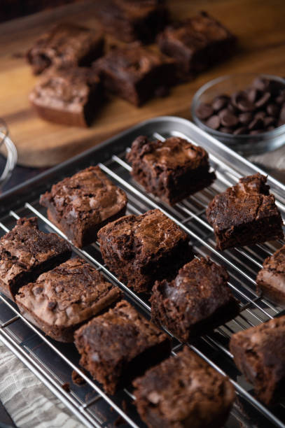 istock chocolate brownies with ingredients and baking tools 1251623024