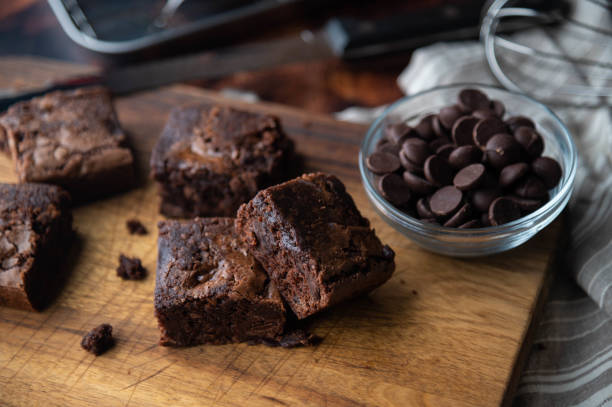 istock chocolate brownies with ingredients and baking tools 1251623031