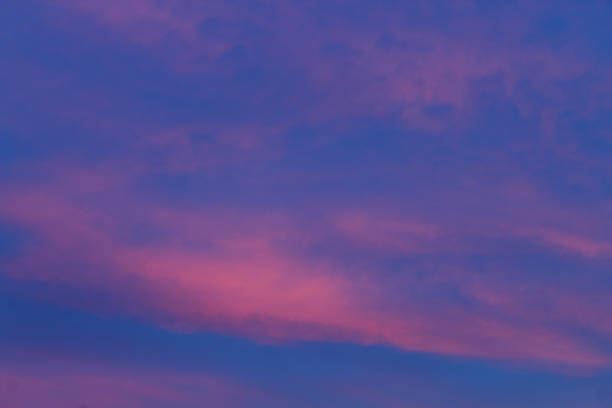 Colorful evening clouds and sky