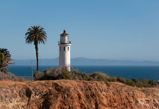 phare de point vicente - palos verdes photos et images de collection